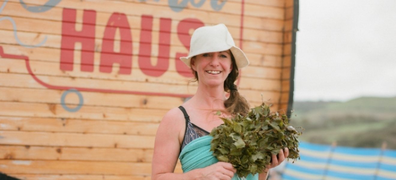 Sarah Higgins owner of Seaside Sauna Haus picture of Sarah Higgins owner of Seaside Sauna Haus