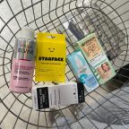 picture of a teen beauty haul from Boots in a shopping basket