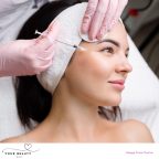 picture of a beautiful woman having a botox injection